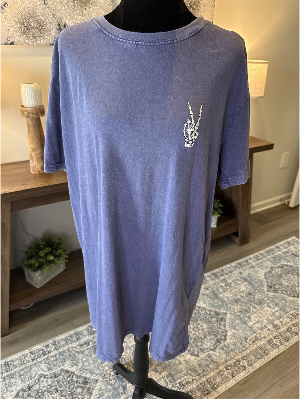 Simply Southern Women’s Tee Purple Good Energy Is Contagious Size XL